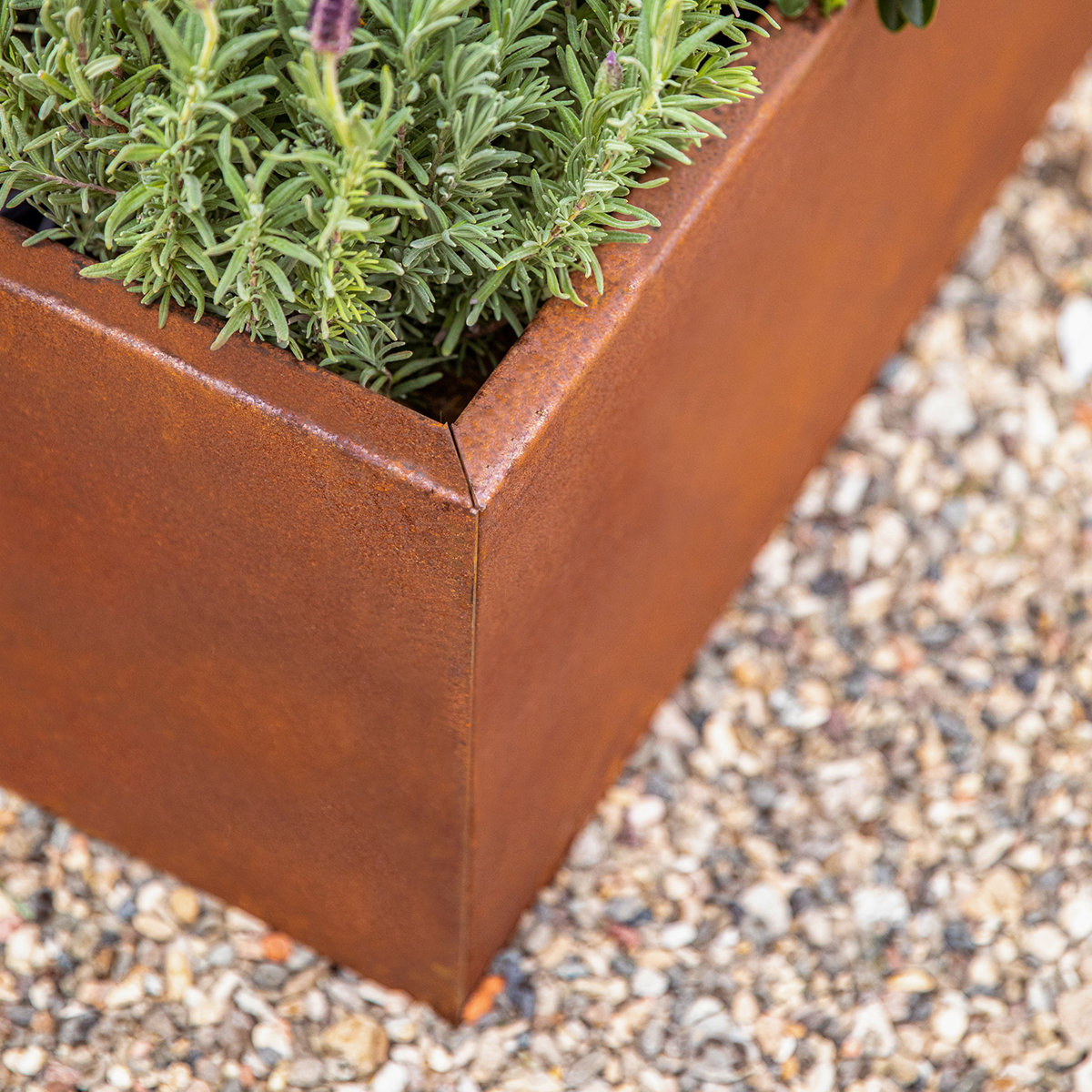 Corten Steel Series Garden Bed Planter